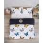 ETE HOMETEX ÇİFT KİŞİLİK LÜX WELSOFT YORGAN SETİ 195X215CM KELEBEK ANTRASİT 8696474231941